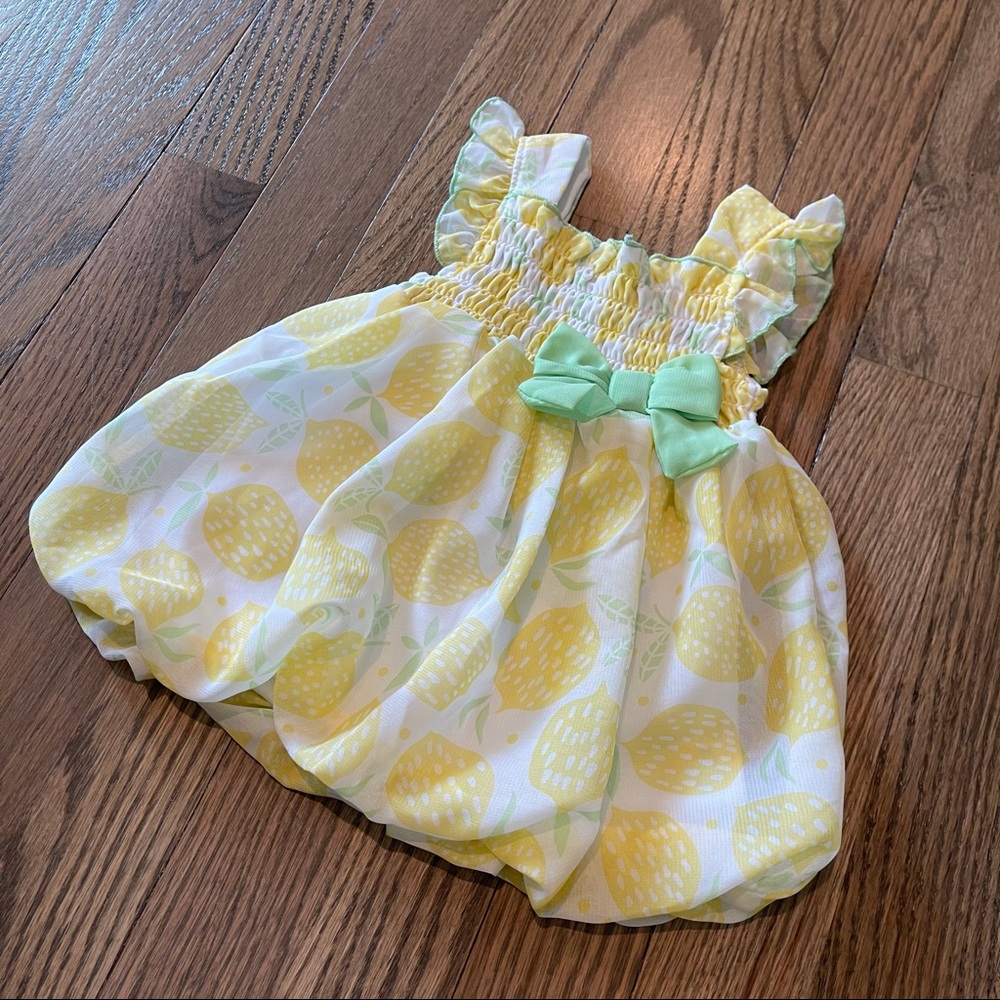 Cute Baby Dress with Lemons 🍋